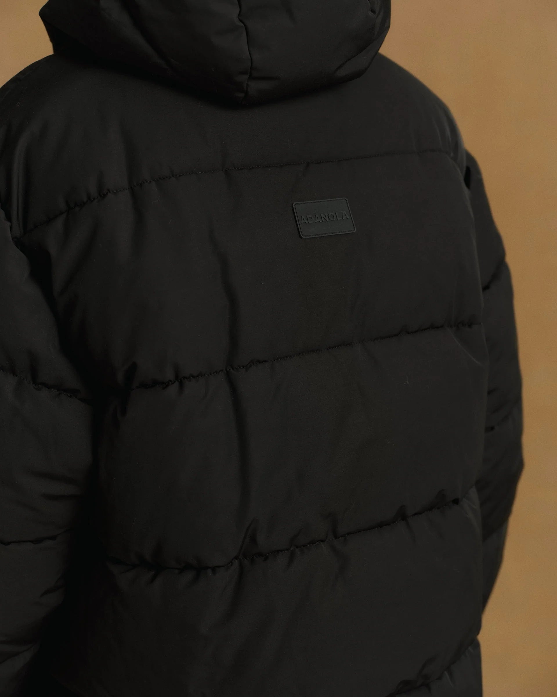 Hooded Puffer Jacket - Black