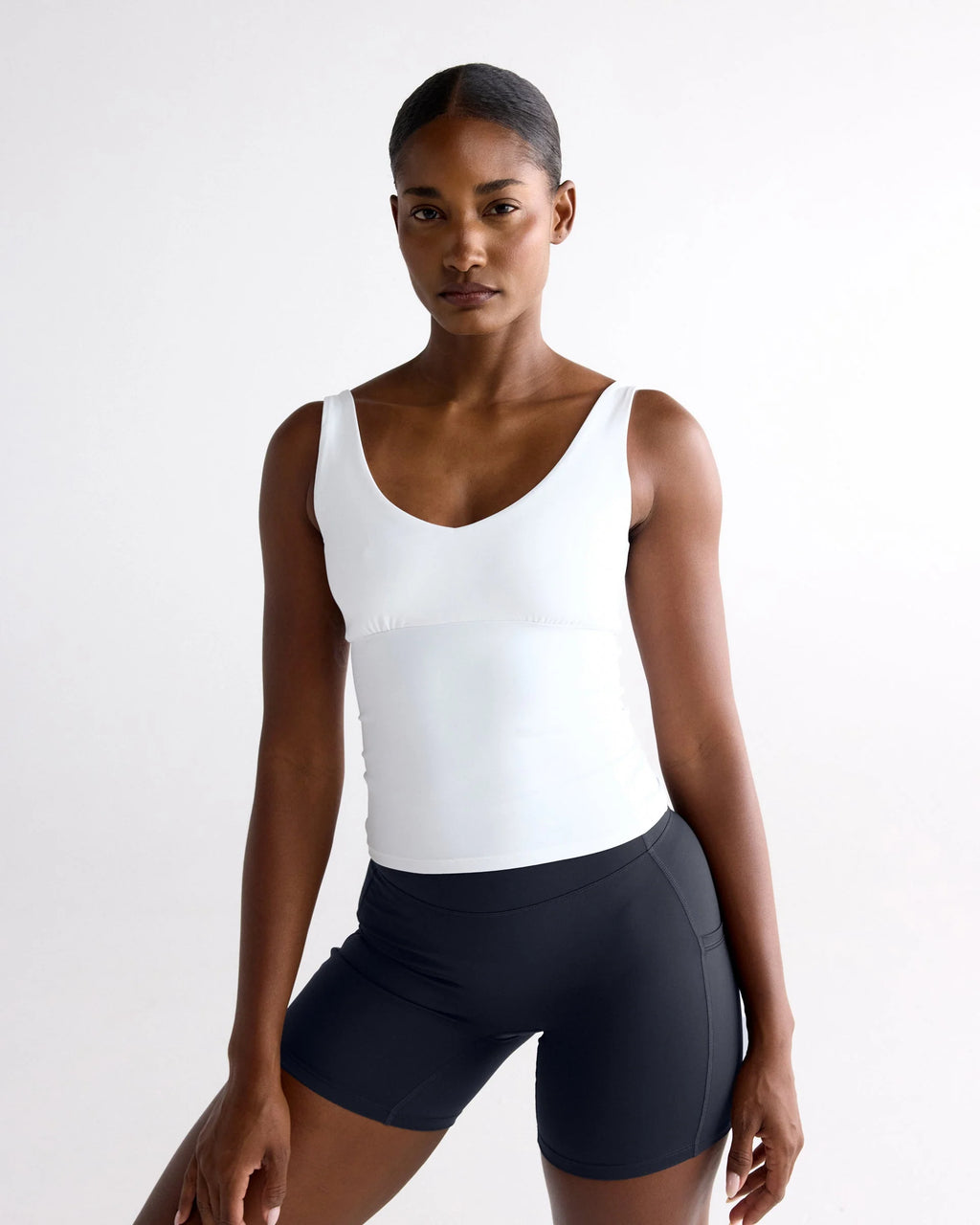 Ultimate V-Neck Top - White