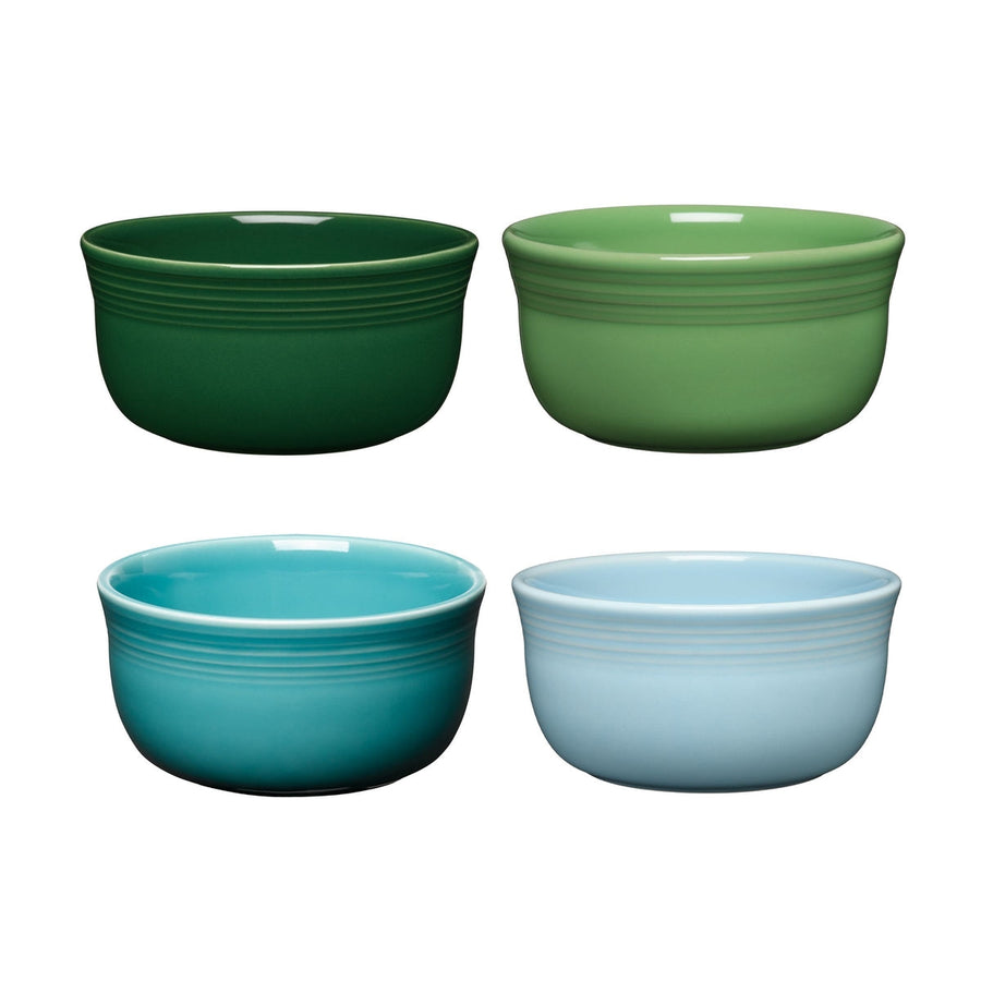 Mixed Aegean All-Purpose 6-Inch 28OZ Gusto Bowls, Set of 4