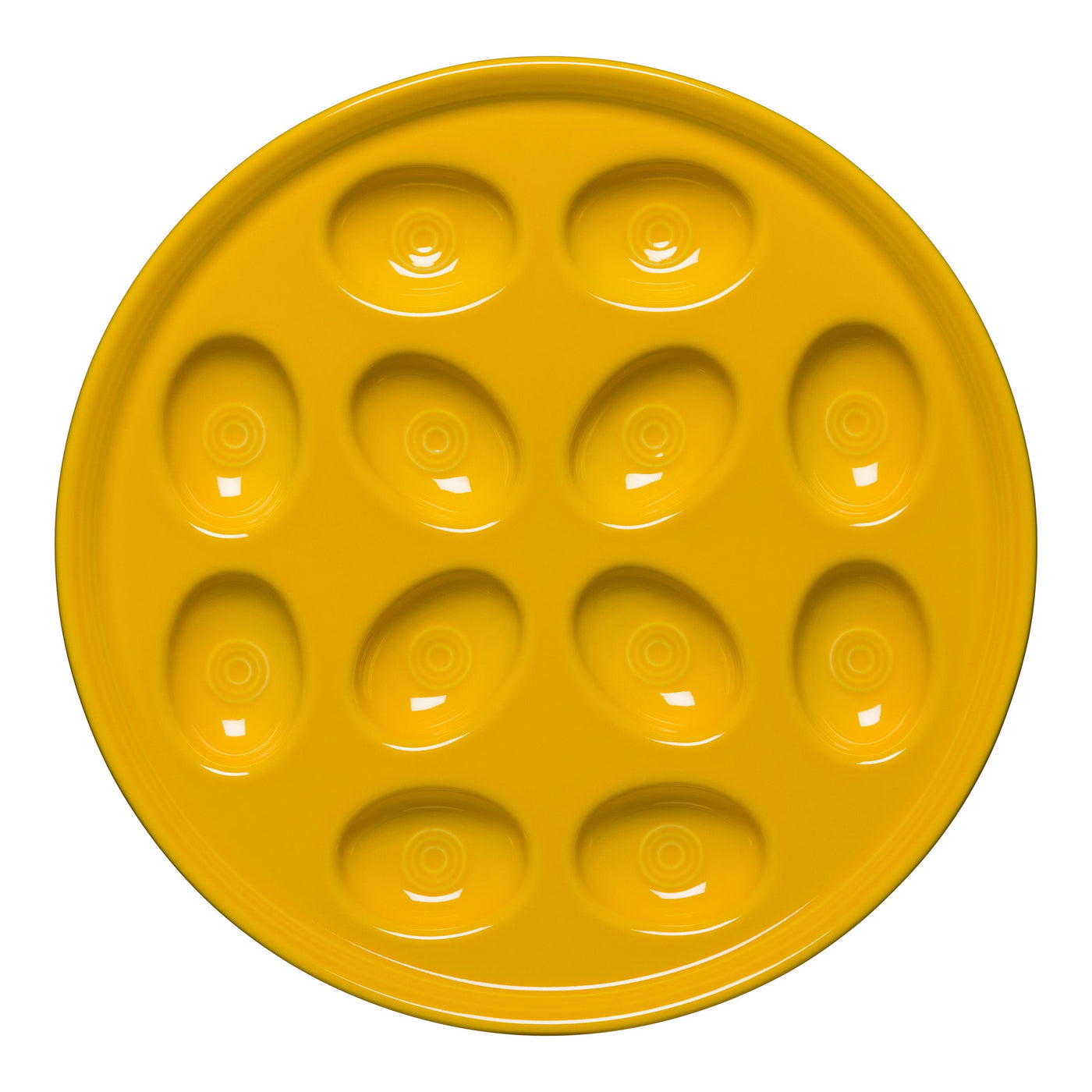 Retired Round Egg Serving Platter 11 1/4 Inch
