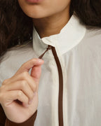Lightweight Ripstop Gilet - Marshmallow White/Ocean Blue