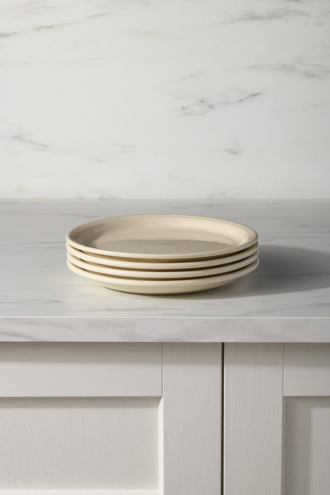 Linen Set of 4 Bistro Coupe 9 Inch Luncheon Plate