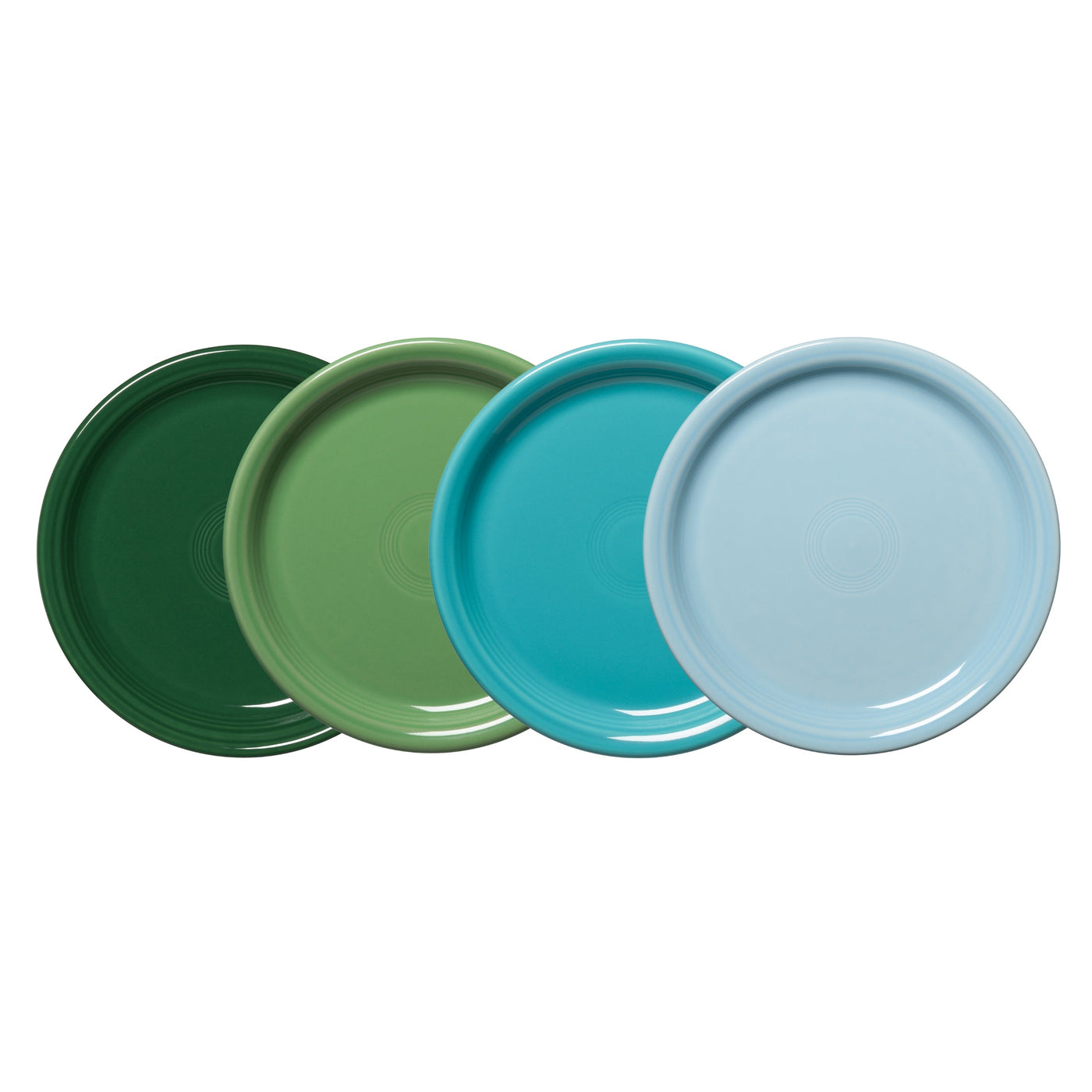 Mixed Aegean Bistro Coupe 9 Inch Luncheon Plate, Set of 4