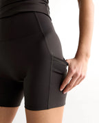 Ultimate Crop Pocket Shorts - Coffee Bean