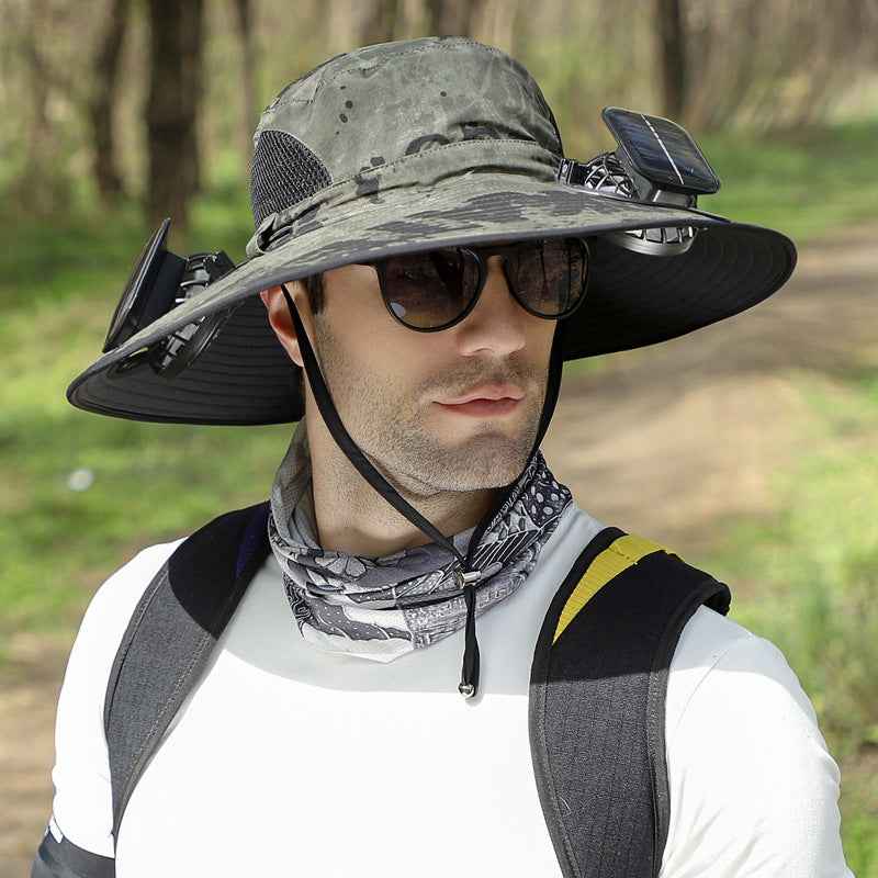 Solar Dual-Fan Outdoor Sun Hat