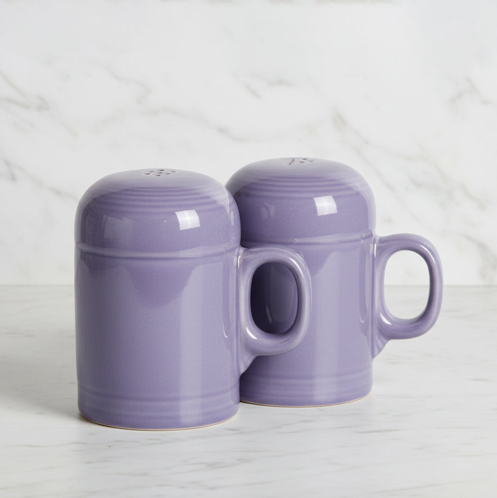 Lavender 4 5/8 Inch Rangetop Large Salt and Pepper Shaker Set
