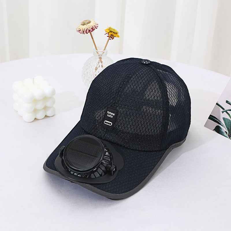 Solar Charging Fan Hat | Breathable Cooling Cap