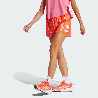 Women's adidas Own the Run CLIMACOOL High Rise Floral Shorts
