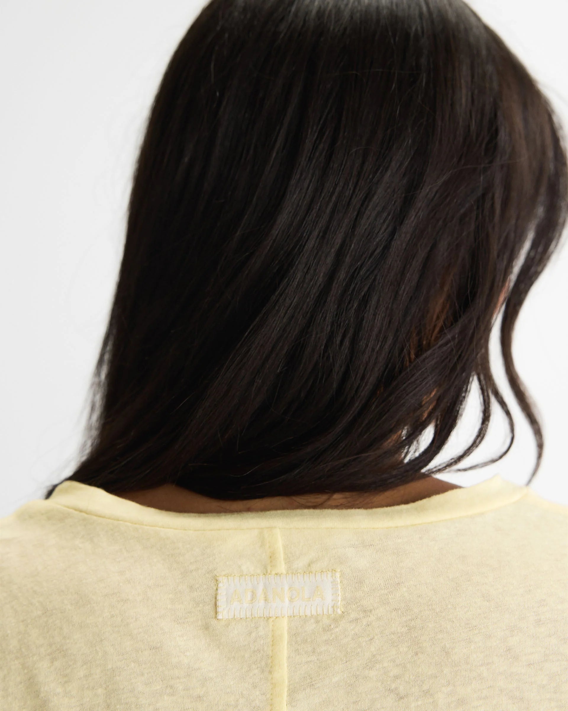 Slub Long Sleeve Button Up Lounge Top - Buttercream