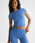 Ultimate Cap Sleeve Top - Blossom Blue