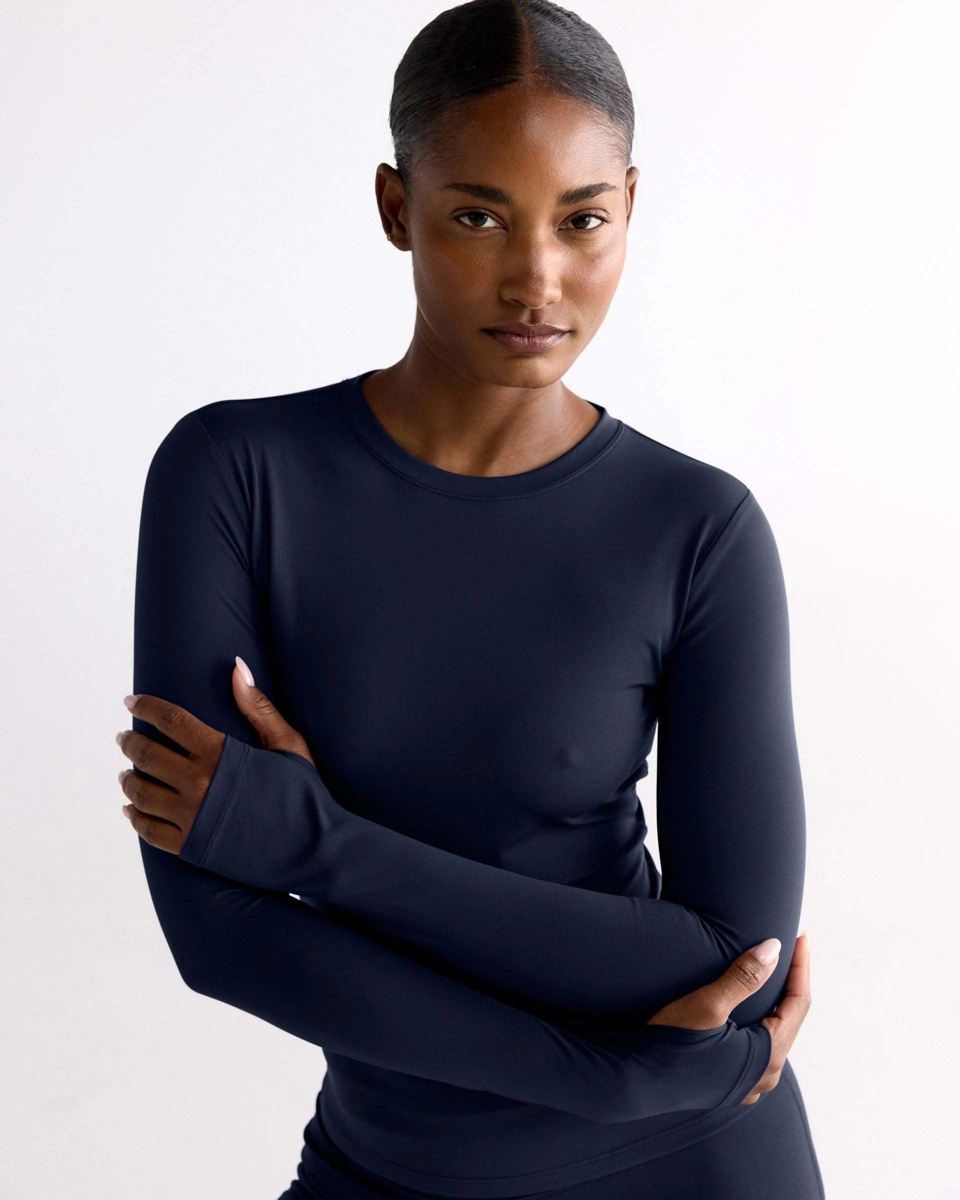 Ultimate Long Sleeve Top - Navy Blue