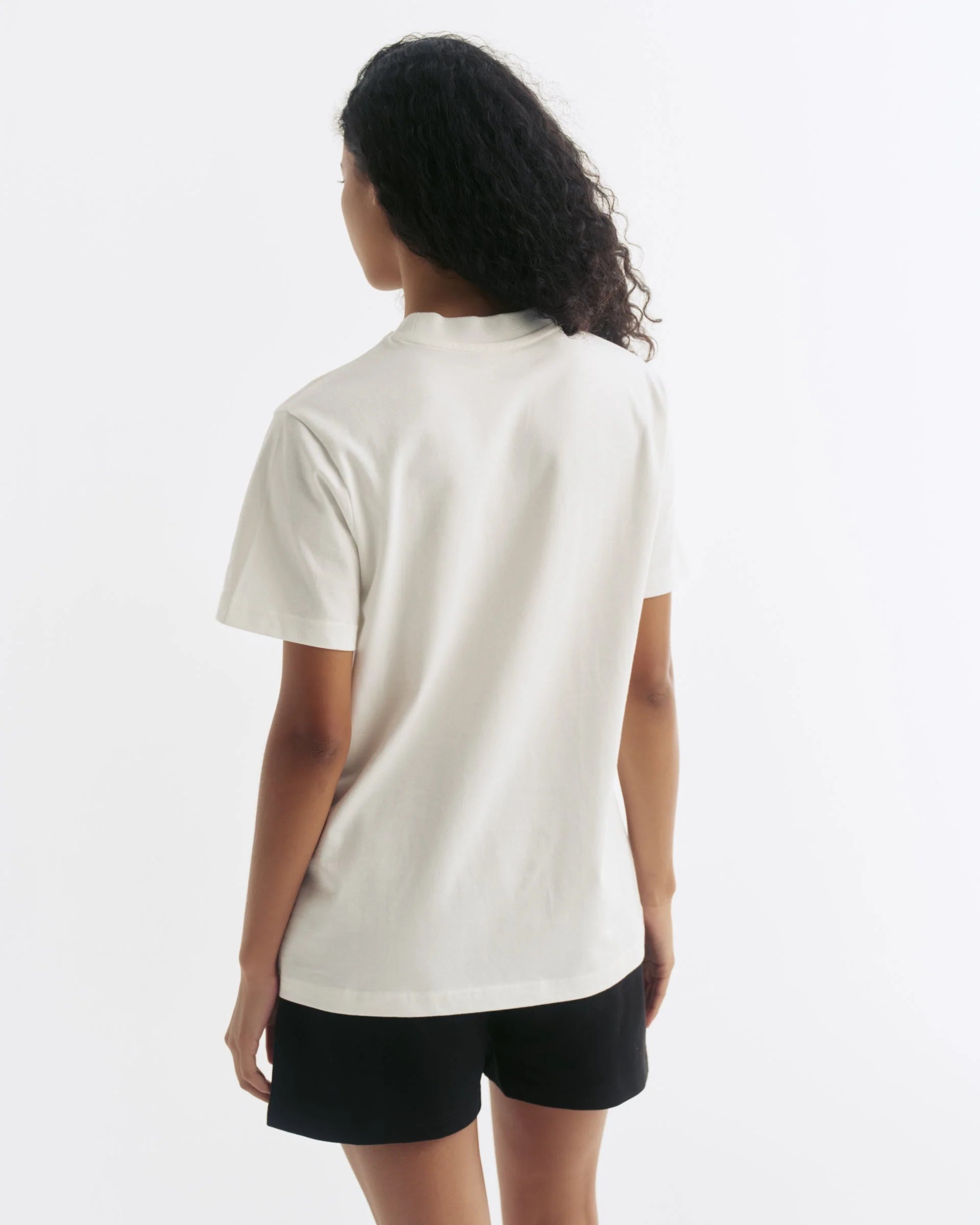 Varsity Short Sleeve Oversized T-shirt - White/Black