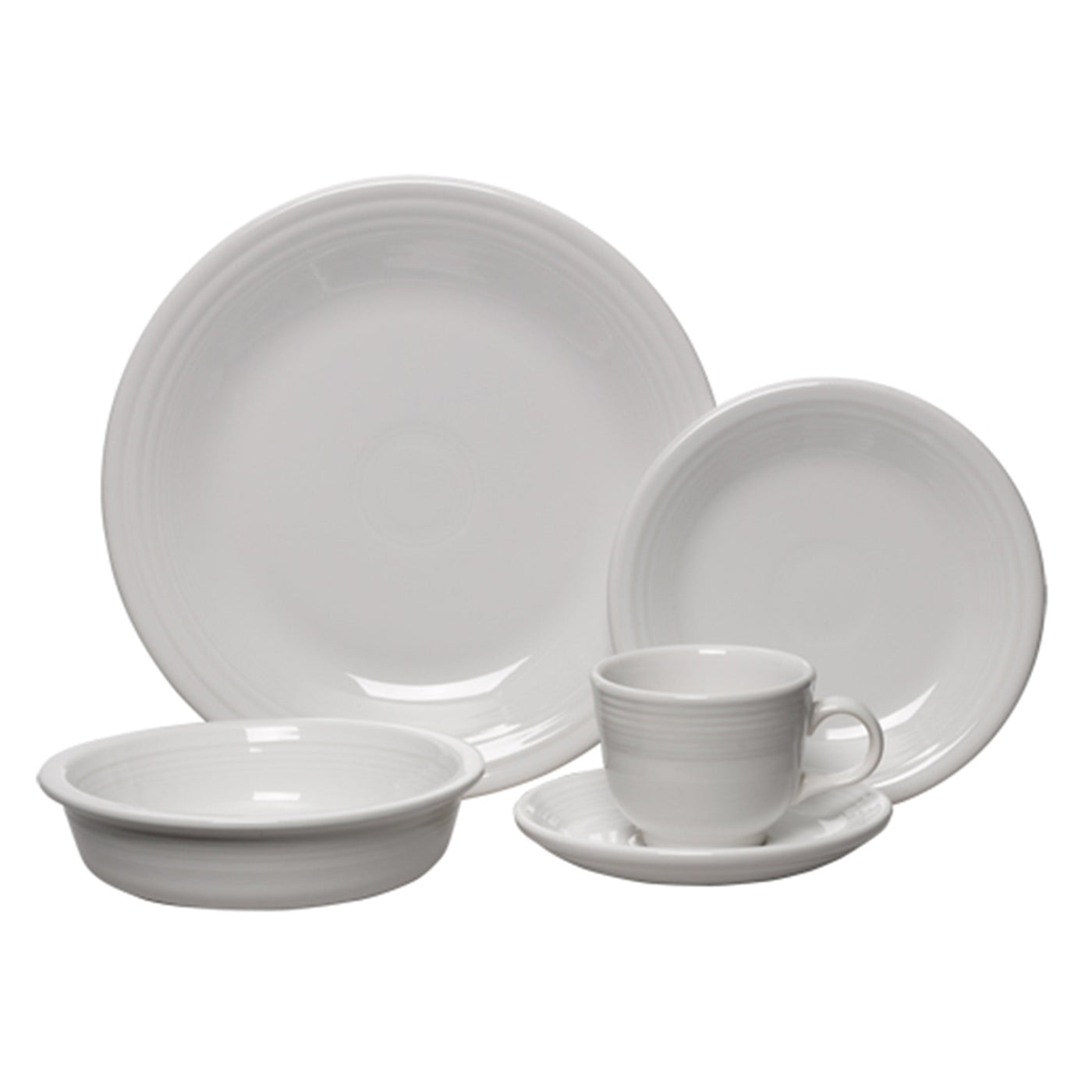Retired Classic Rim 5-Piece Dinnerware Set, Service for 1