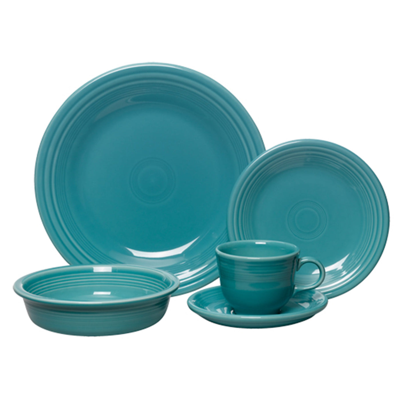Retired Classic Rim 5-Piece Dinnerware Set, Service for 1