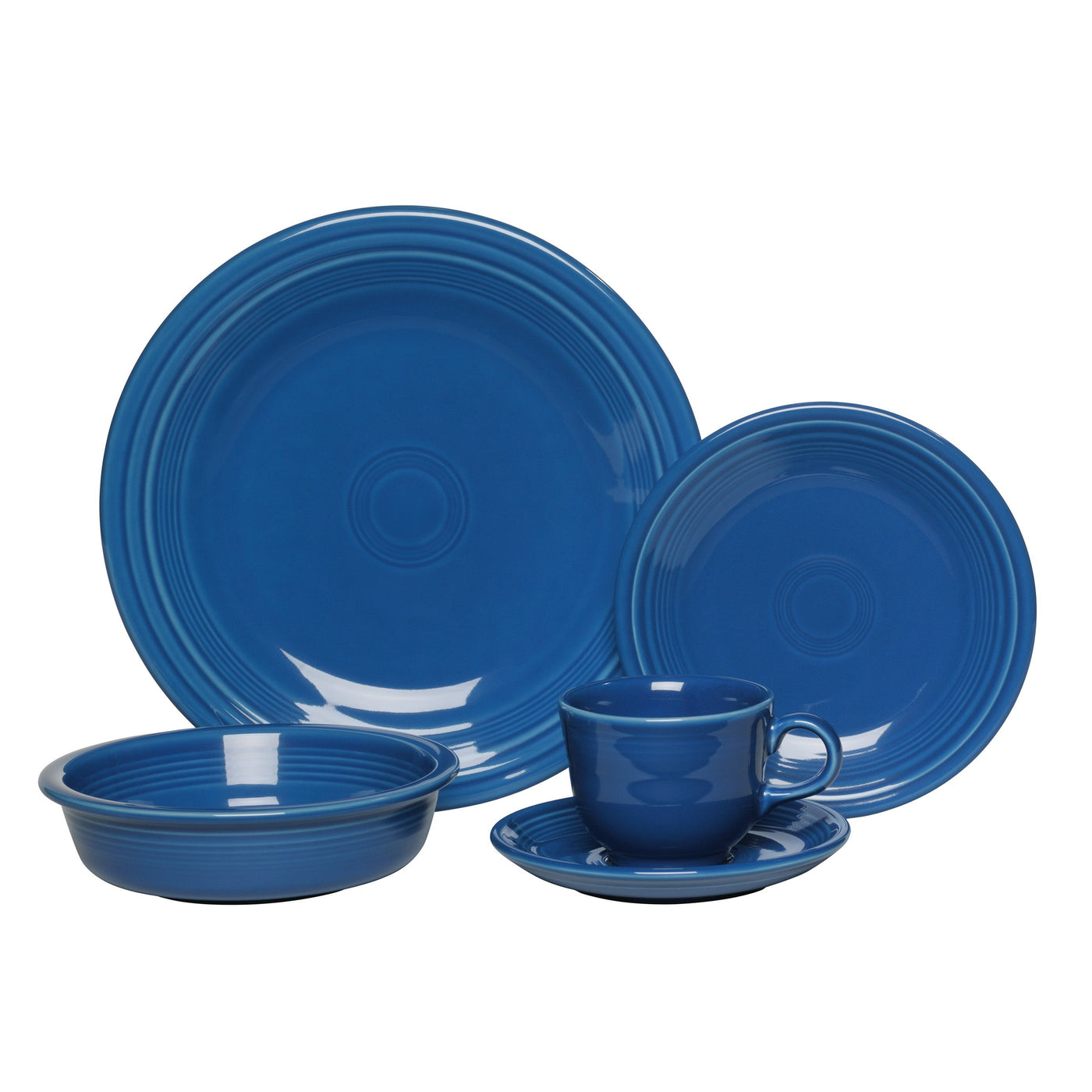 Retired Classic Rim 5-Piece Dinnerware Set, Service for 1