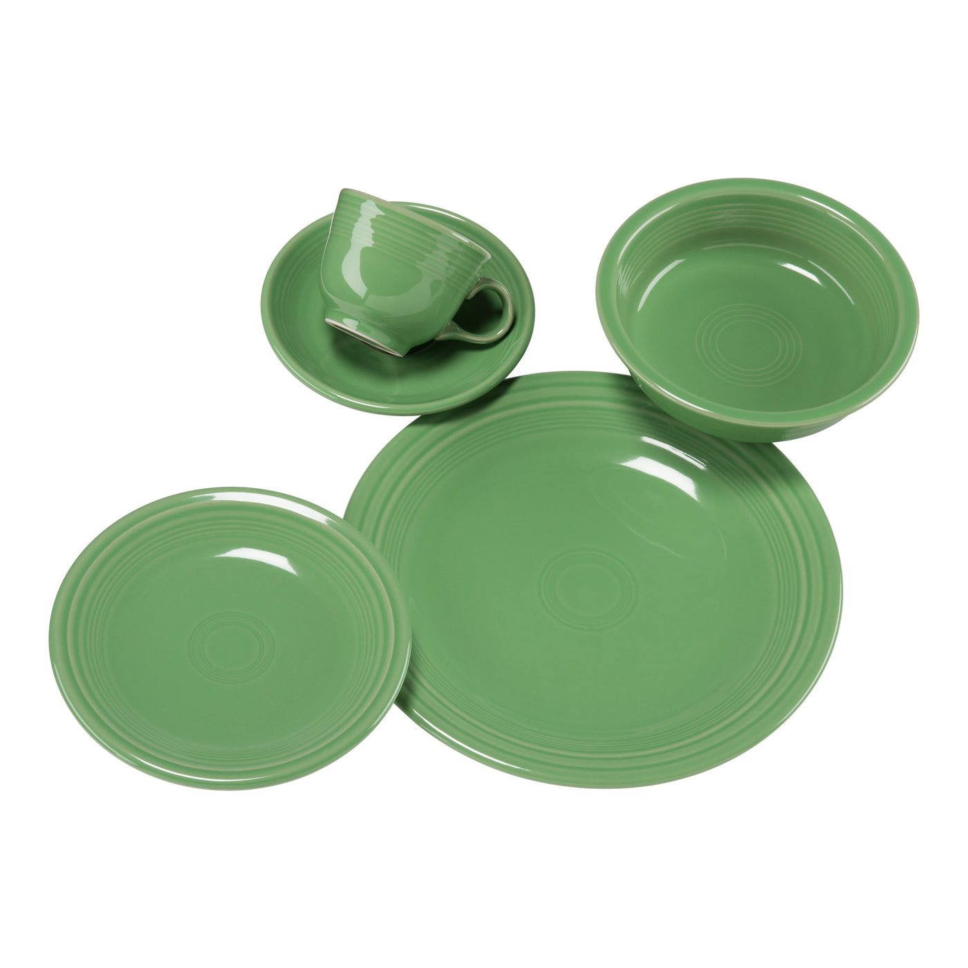 Retired Classic Rim 5-Piece Dinnerware Set, Service for 1