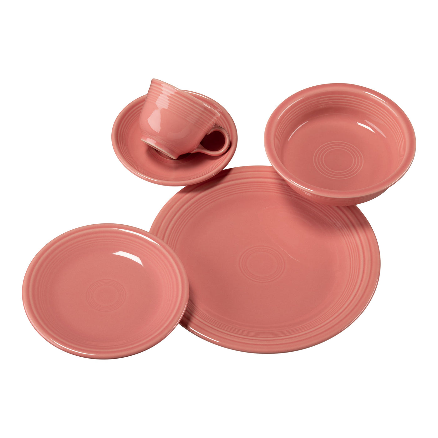 Retired Classic Rim 5-Piece Dinnerware Set, Service for 1