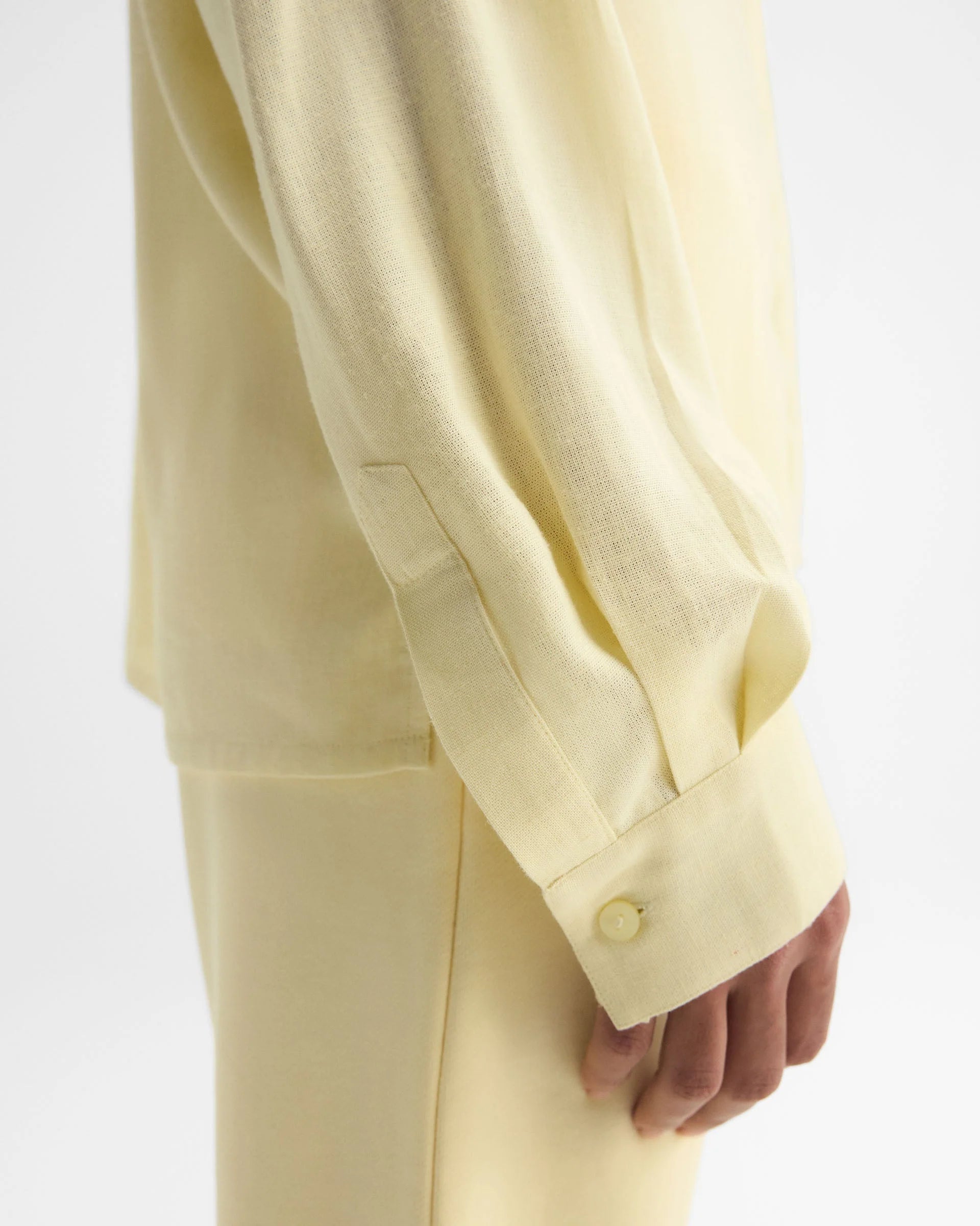 Linen Blend Shirt - Buttercream