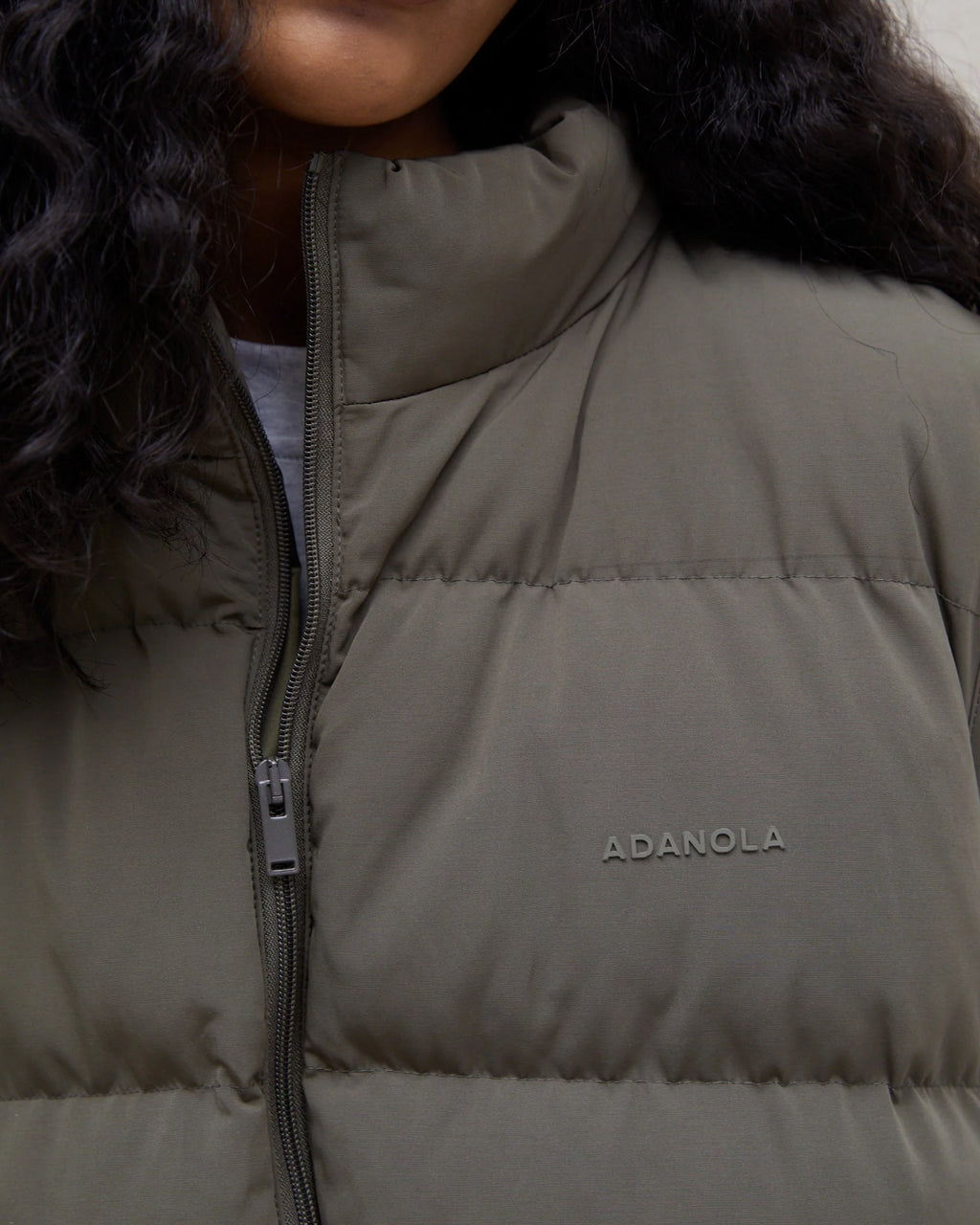 Boxy Gilet - Khaki Green