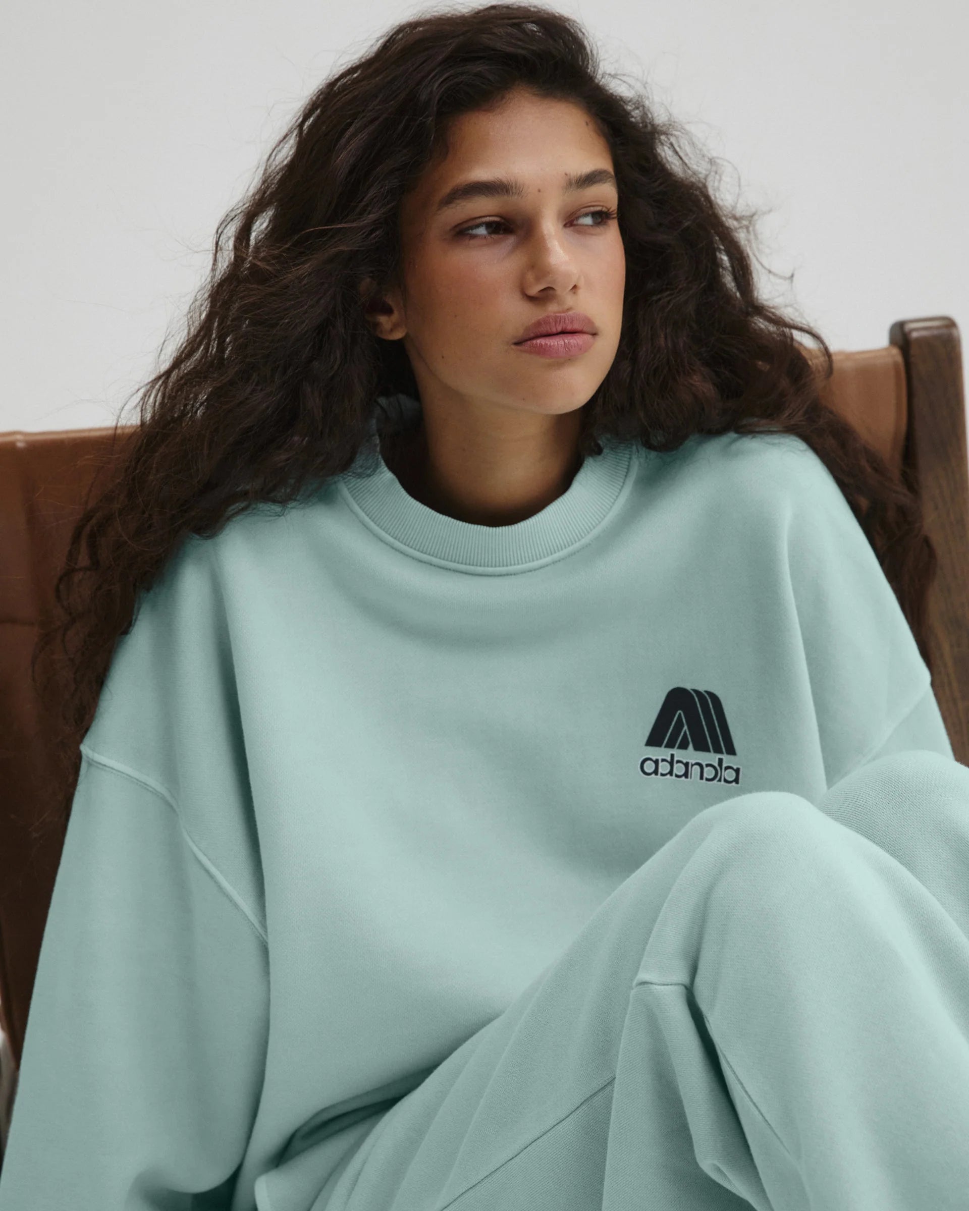 Echo Washed Oversized Sweatshirt - Ocean Blue/Midnight Blue