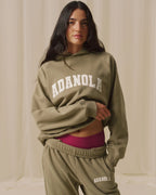 Varsity Loose Fit Hoodie - Pistachio Green