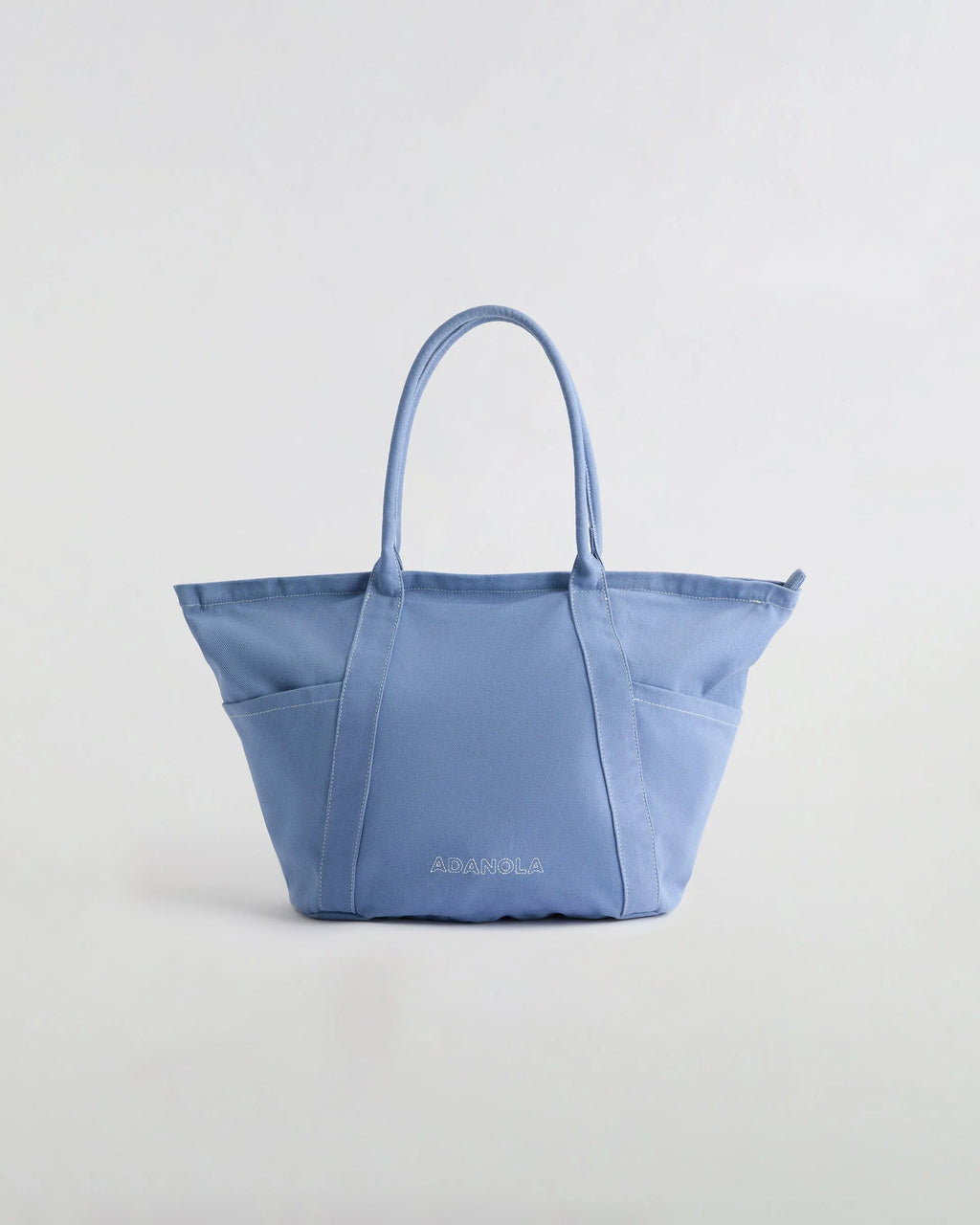 Heavy Canvas Washed Tote Bag - Blossom Blue