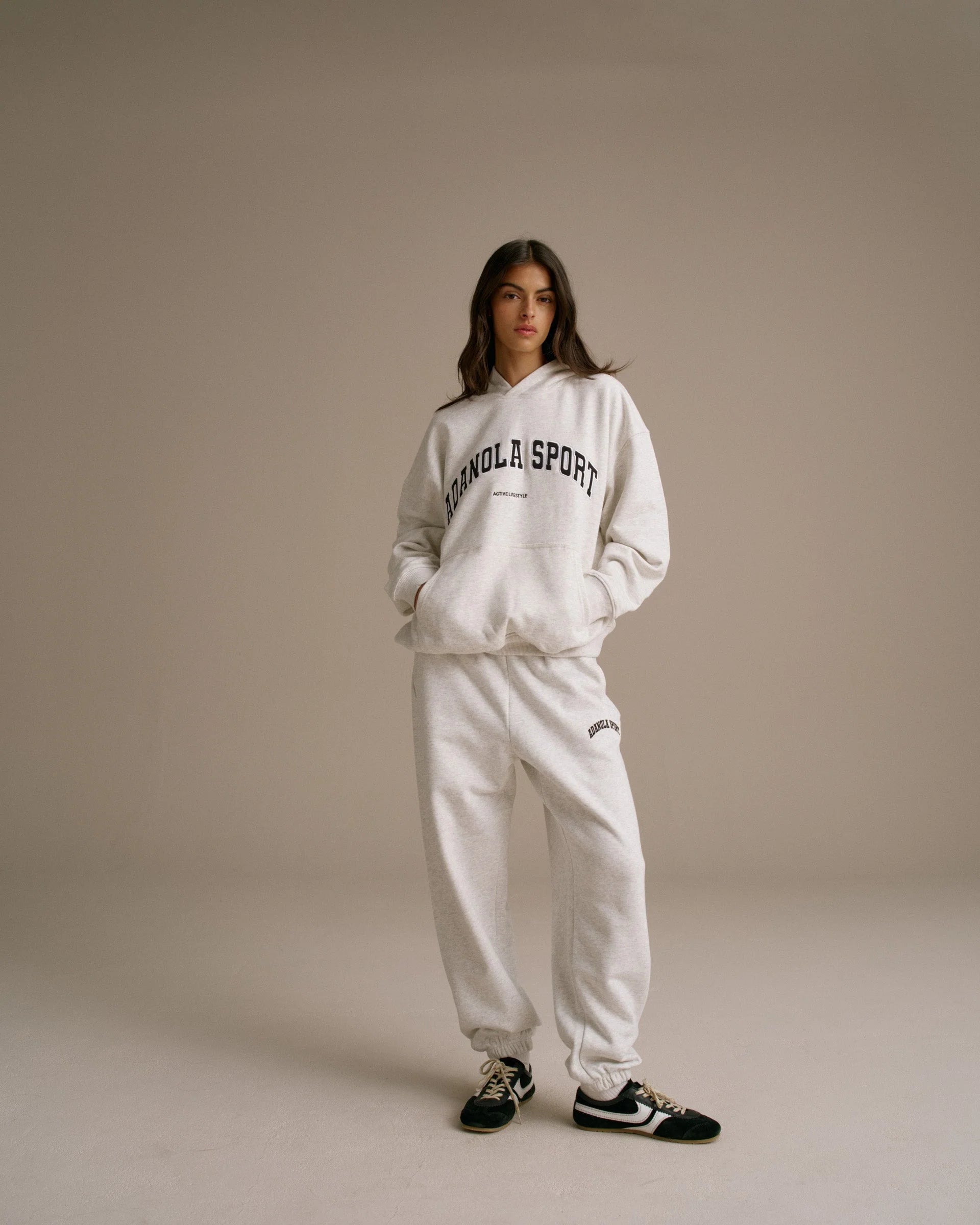 AS Oversized Hoodie - Light Grey Melange
