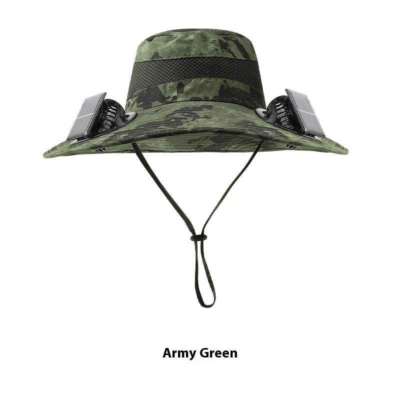 Solar Dual-Fan Outdoor Sun Hat