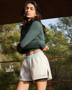 Lightweight Ripstop Double Layer Shorts - Marshmallow White