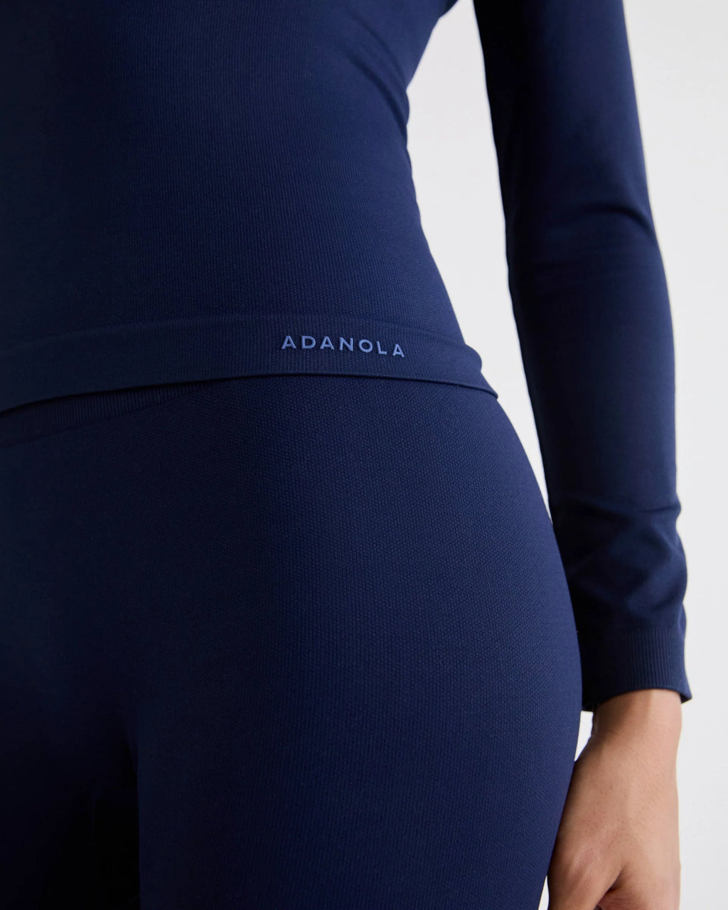 Classic Seamless Long Sleeve Top - Navy Blue