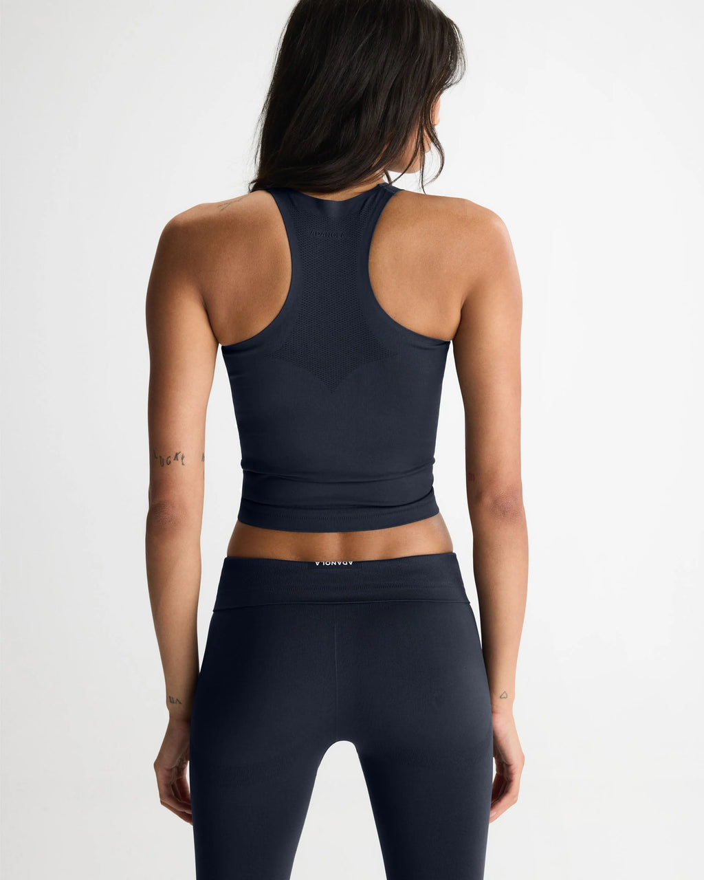 Seamless Racer Tank - Midnight Blue