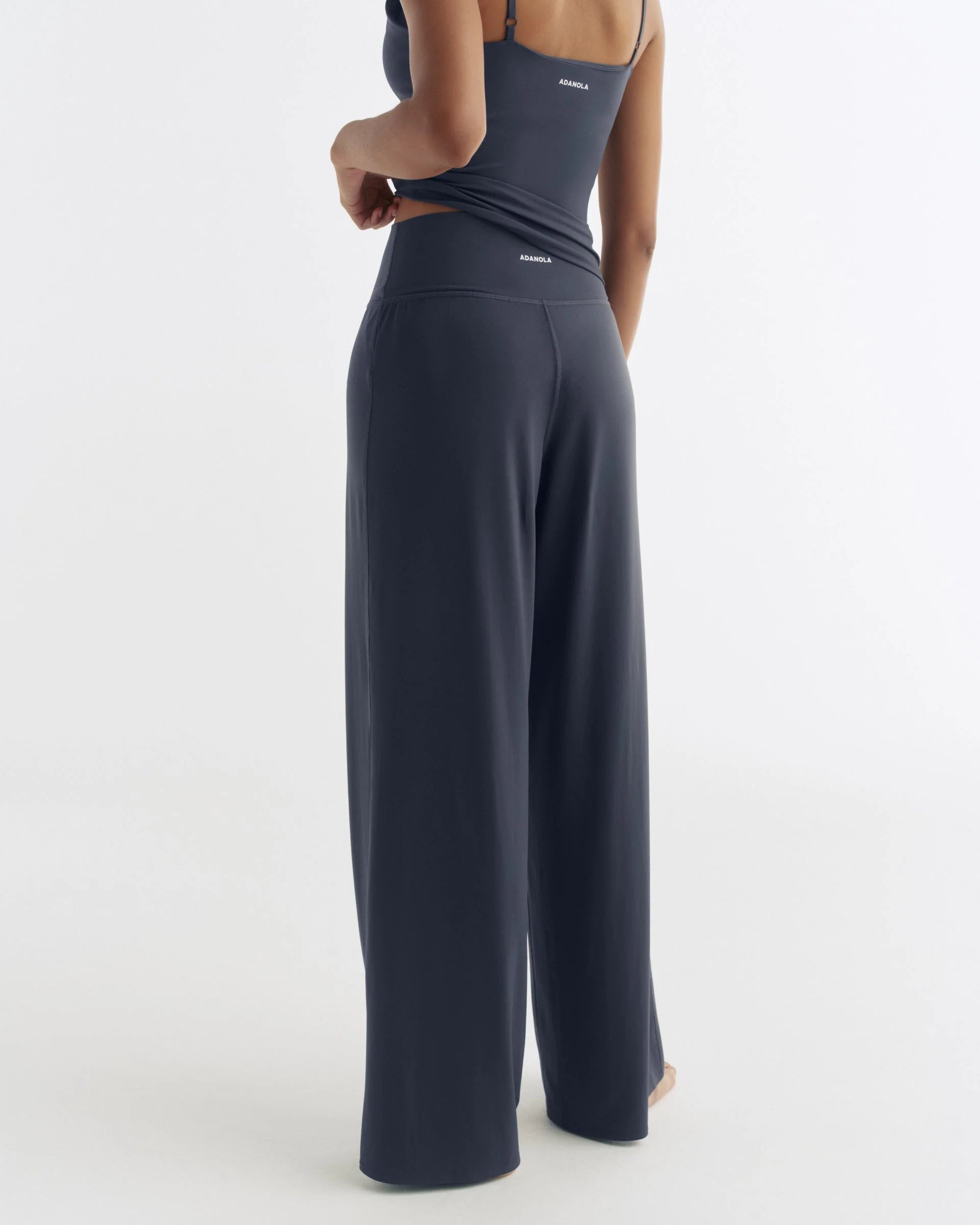 Wide Leg Yoga Pant - Midnight Blue
