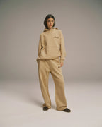 Signature Straight Leg Sweatpants - Caramel Beige