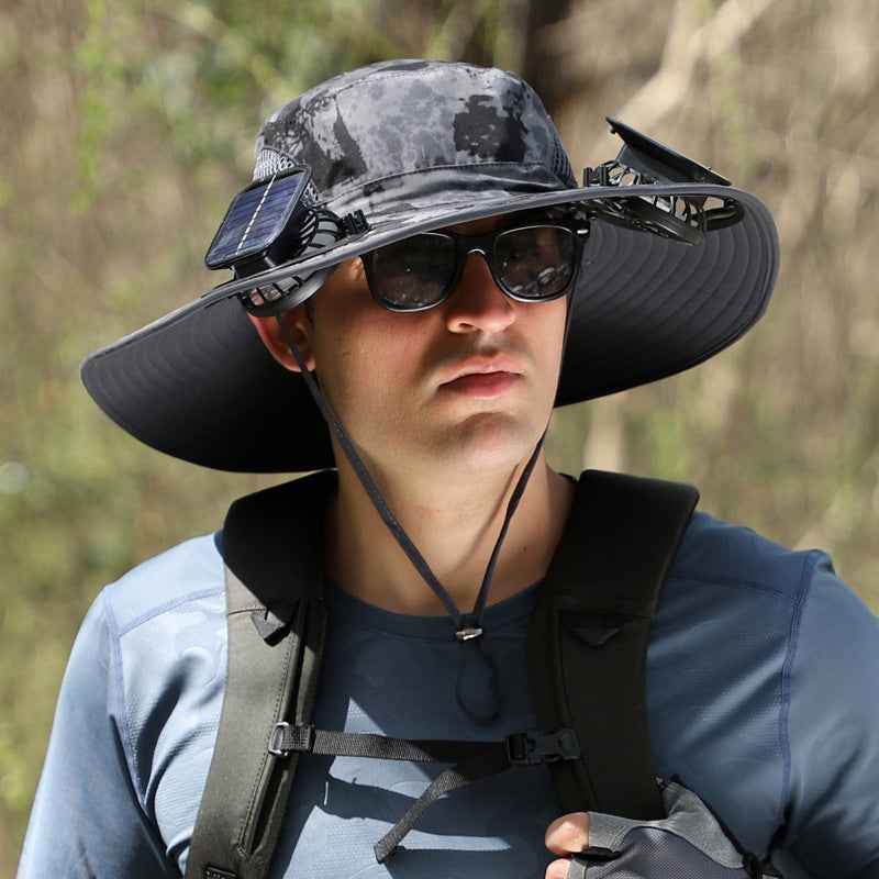Solar Dual-Fan Outdoor Sun Hat