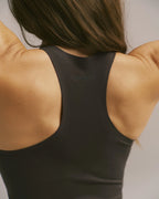 Seamless Racer Tank - Coffee Bean