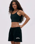 Varsity Sweat Shorts - Black/Marshmallow White