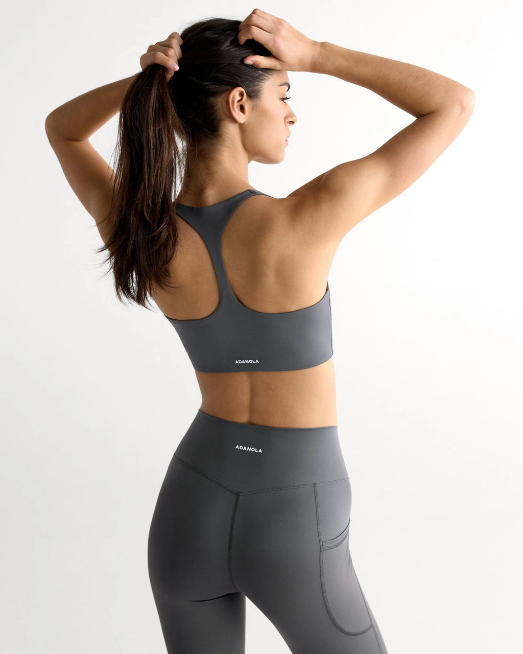 Ultimate Narrow Racer Back Bra - Graphite Grey