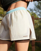 Lightweight Ripstop Double Layer Shorts - Marshmallow White