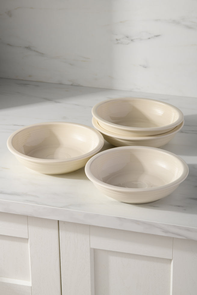 Linen Set of 4 Classic Rim 8 3/8-Inch 34OZ Pasta Bowls