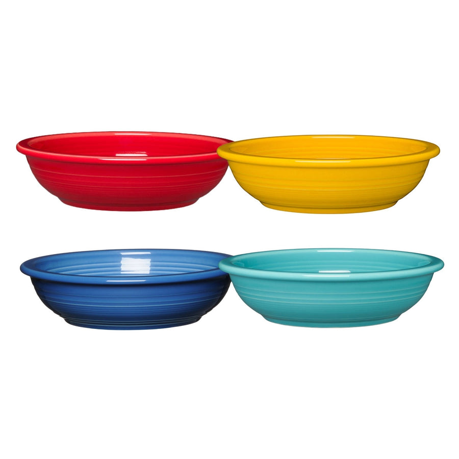 Mixed Vibrant Classic Rim 8 3/8-Inch 34OZ Pasta Bowls, Set of 4