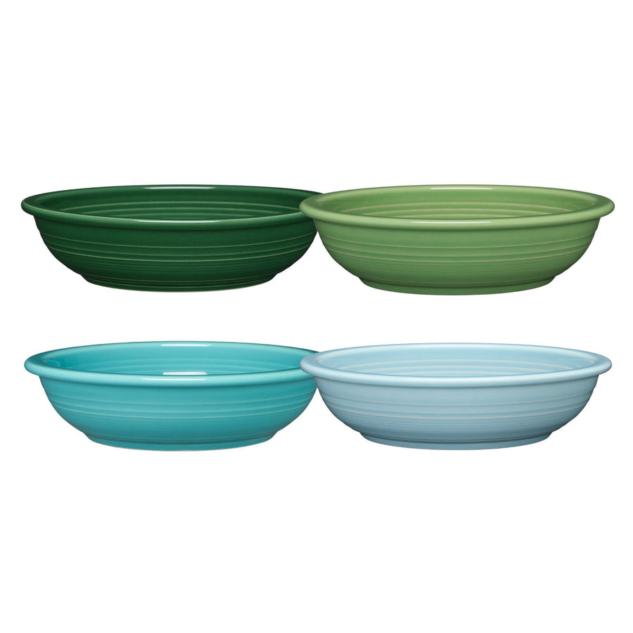 Mixed Aegean Classic Rim 8 3/8-Inch 34OZ Pasta Bowls, Set of 4