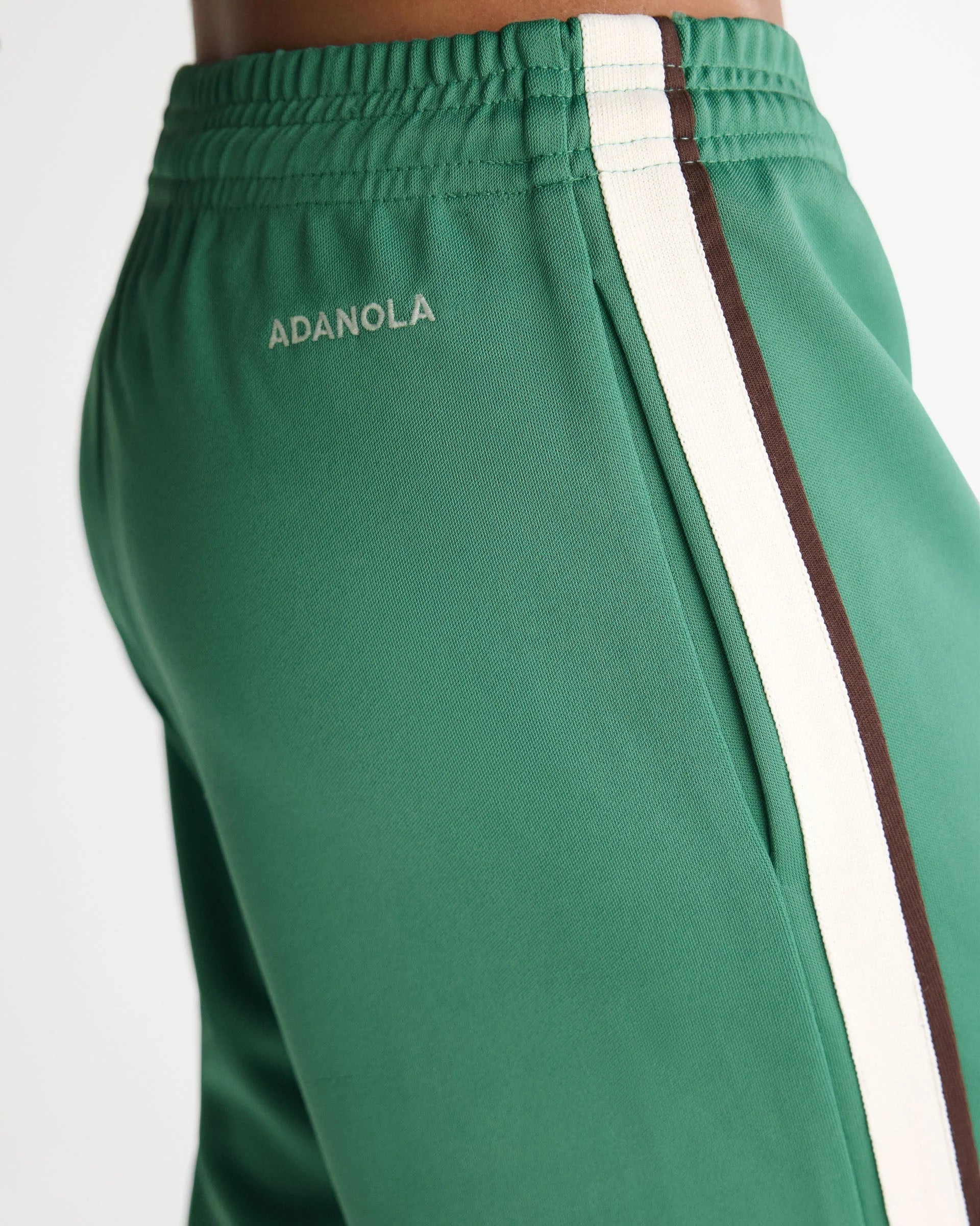 Side Stripe Track Pants - Eucalyptus Green