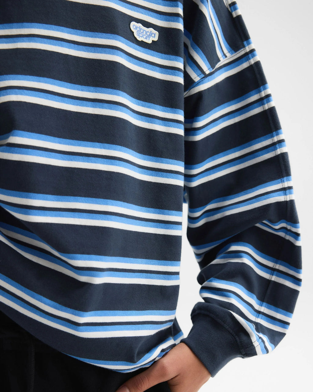 Stripe Long Sleeve T-shirt - Midnight Blue