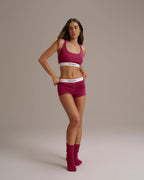 Intimate Racer Bra - Berry Red