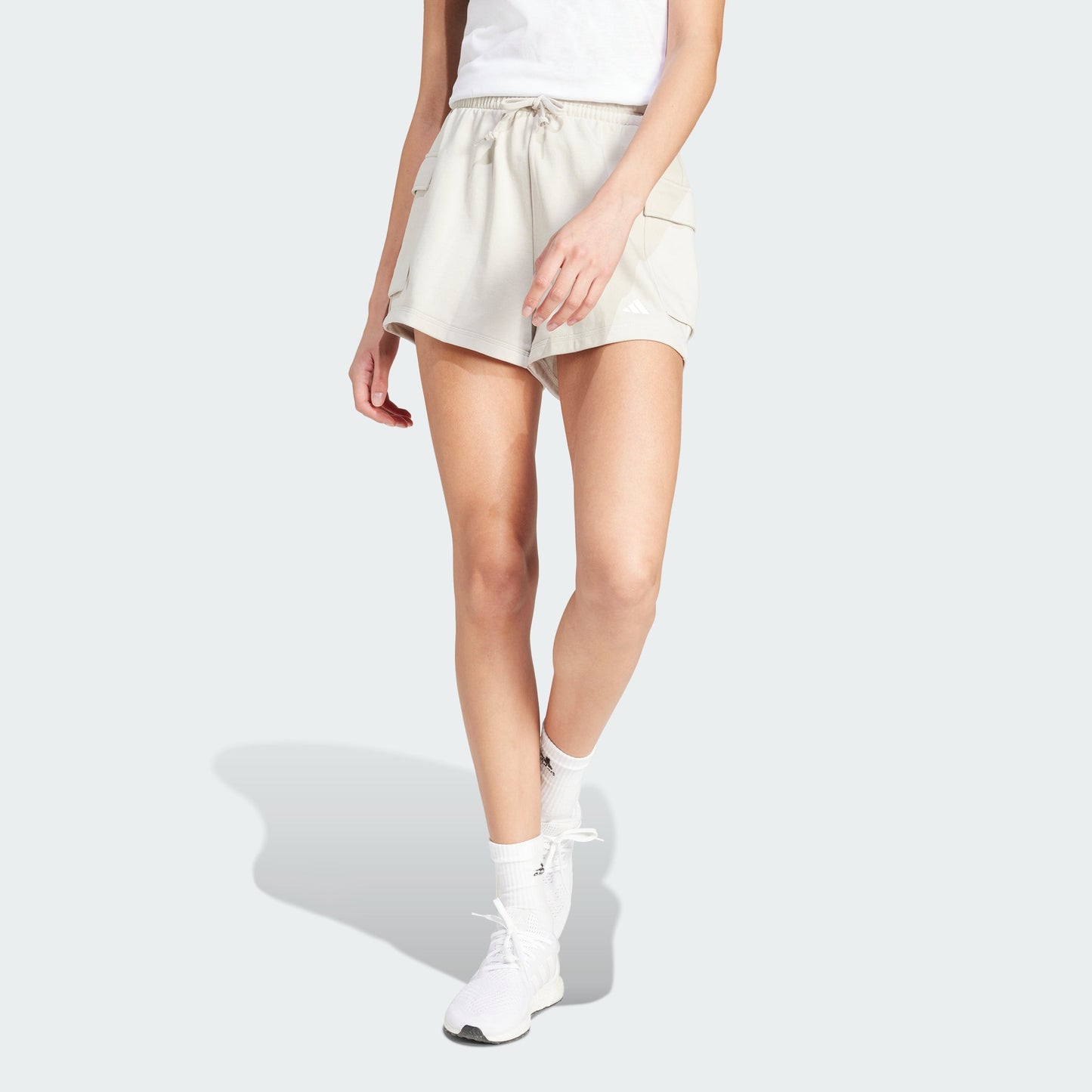 Women's adidas Essentials Small Logo French Terry Cargo Shorts