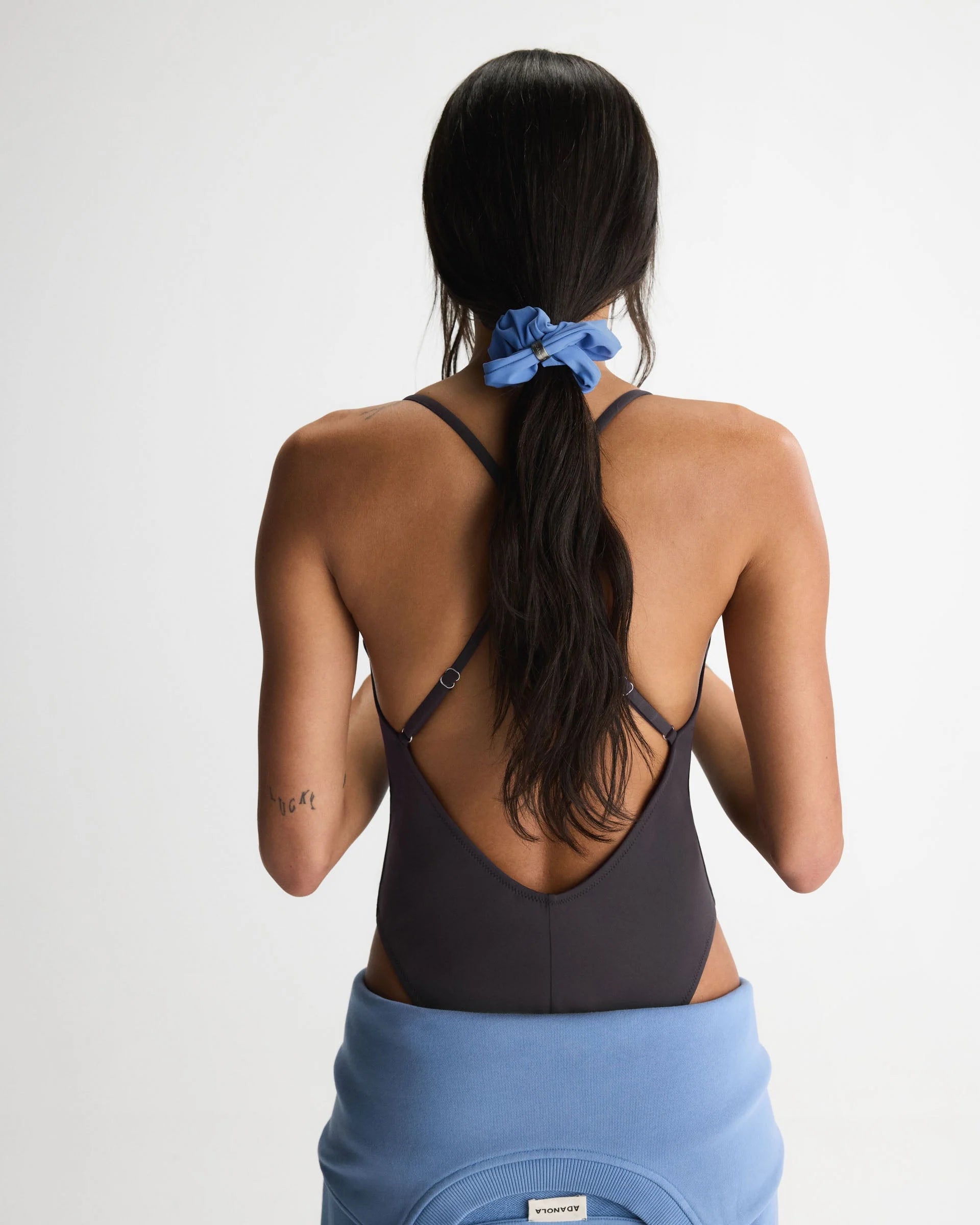 3 Pack Scrunchies - Coffee Bean/Blossom Blue