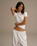 Cotton Short Sleeve Top - White