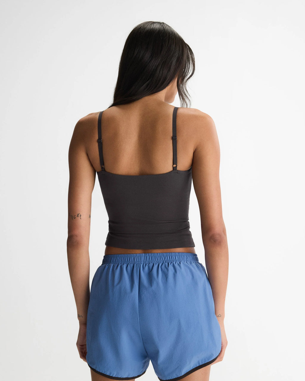 Soft Modal Skinny Strap Cami Top - Coffee Bean