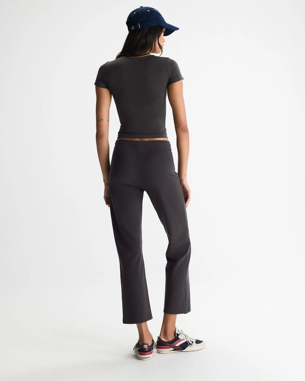 Modal Crop Straight Leg Pants - Coffee Bean