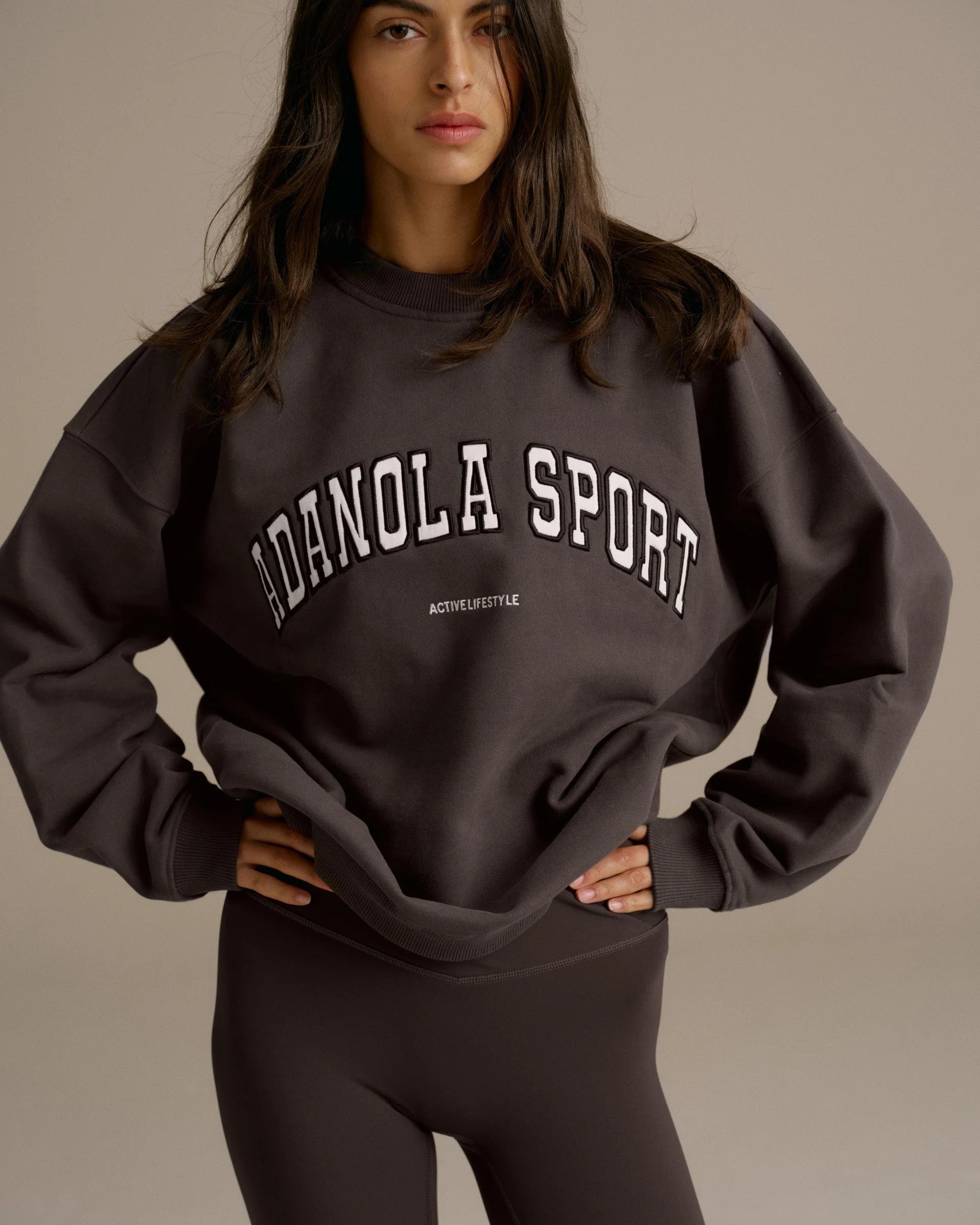 AS Oversized Sweatshirt - Washed Coffee Bean
